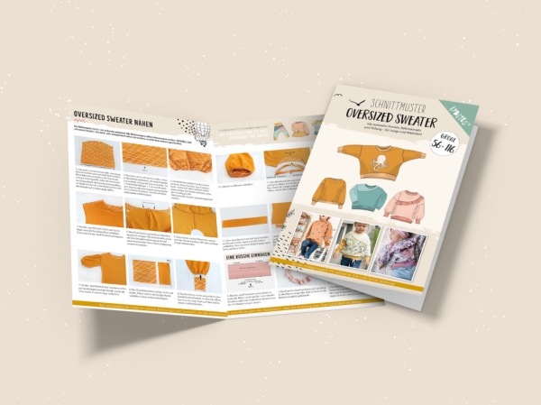 Lybstes - Oversize Sweater -  Papierschnittmuster - 56 - 116